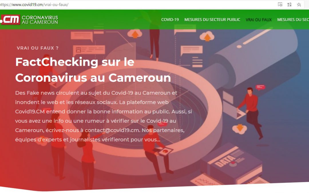 Avec son programme « 10 Millions Smart Citizens », l’association Smart Click Africa lance la plateforme web Covid19.CM pour lutter contre les fake news sur la maladie